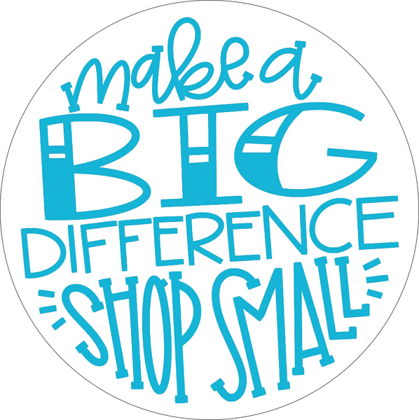 Make a big difference shop small round (turquoise)