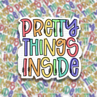 Pretty Things Inside package stickers